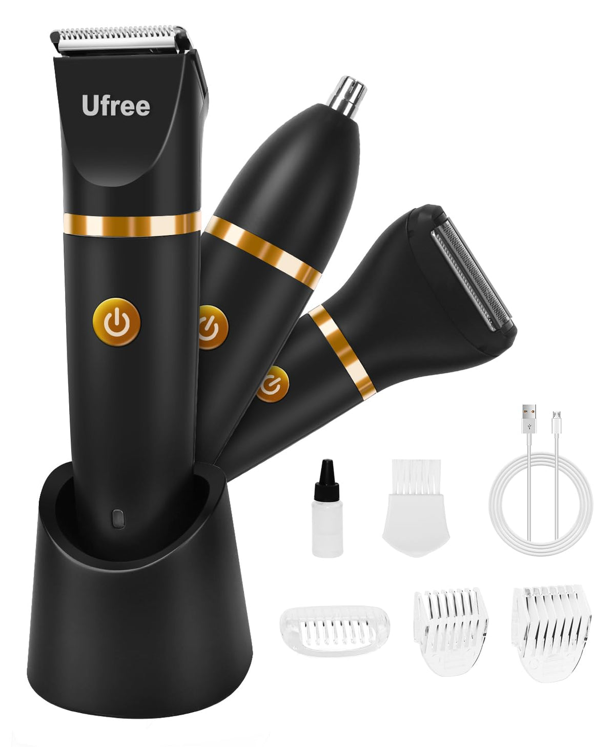 Ufree Bikini Trimmer front view showing compact, travel-friendly design for on-the-go grooming.
