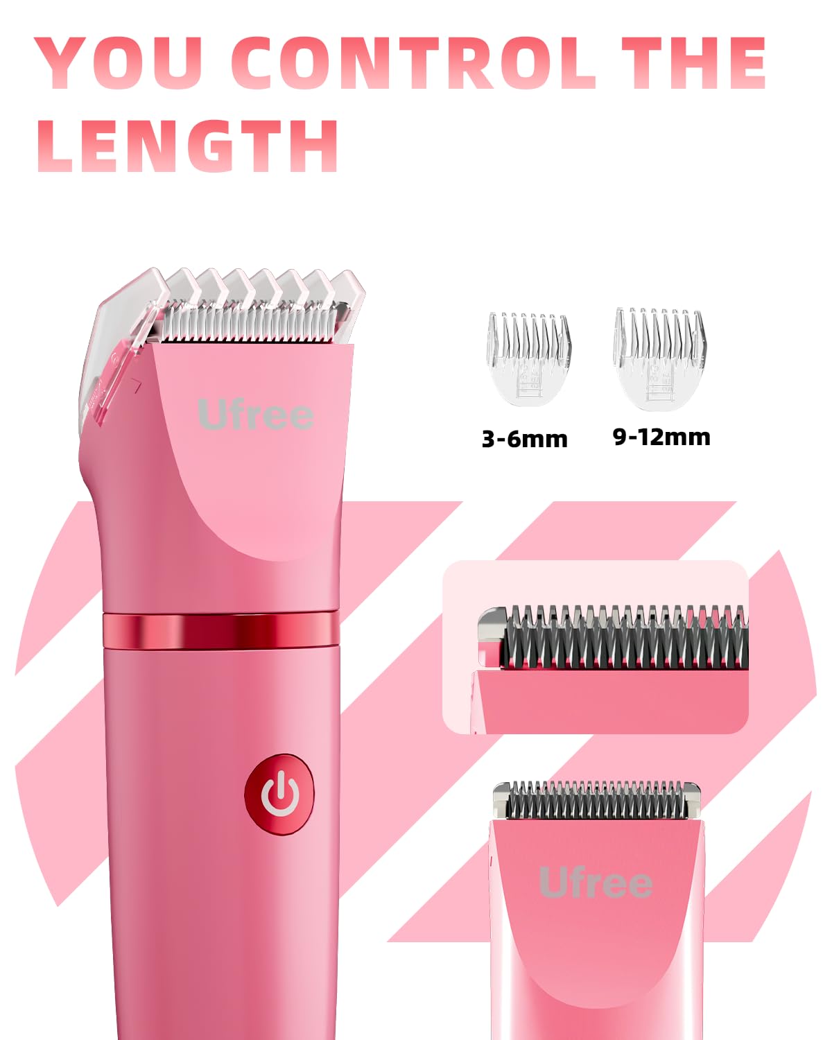 Ufree accessories spread including guards and brush for complete care.