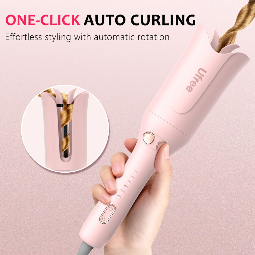 Ufree ceramic 1-inch wand close-up highlighting smooth ceramic coating for even curls