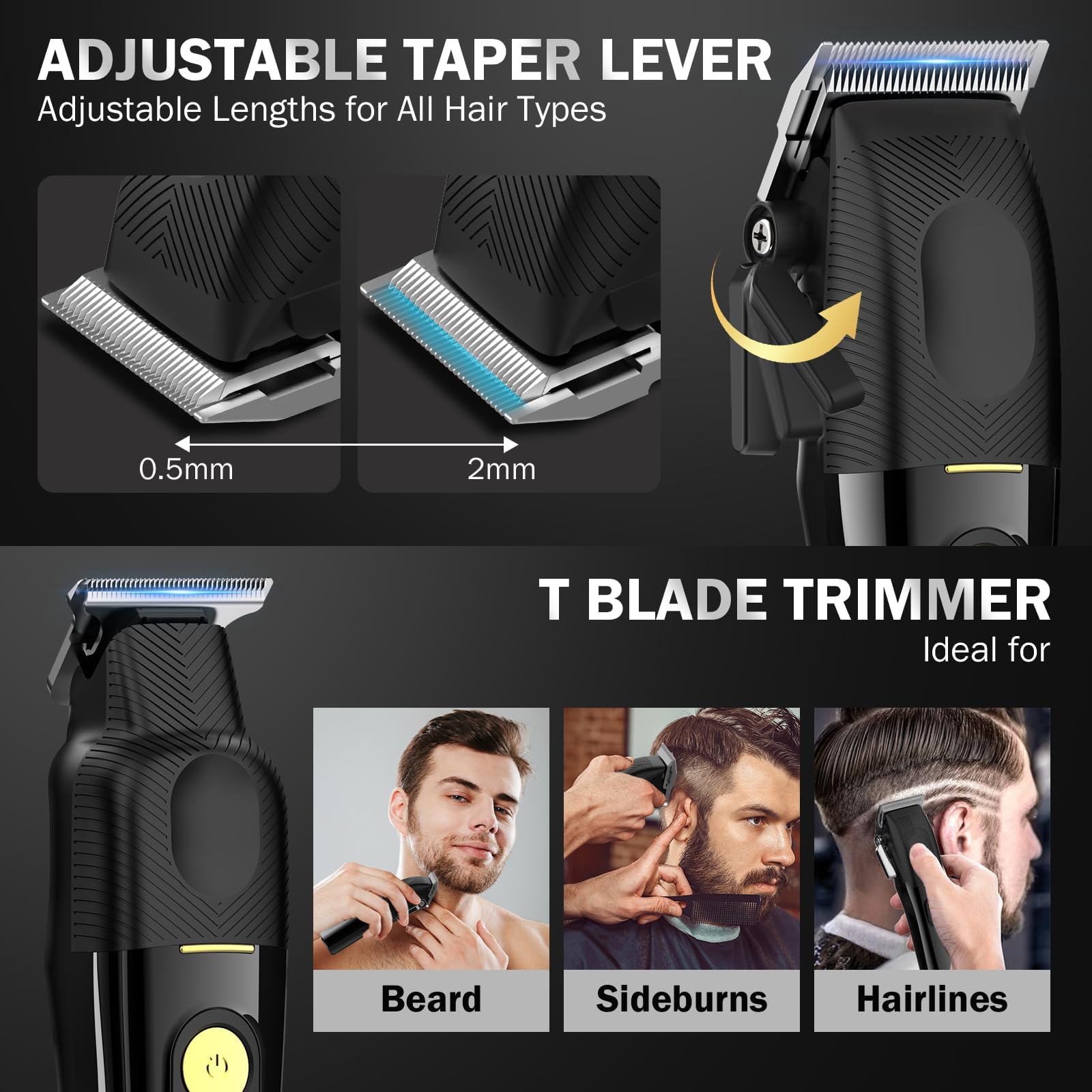 Ufree clipper blade close-up with R-edge safety for gentle grooming