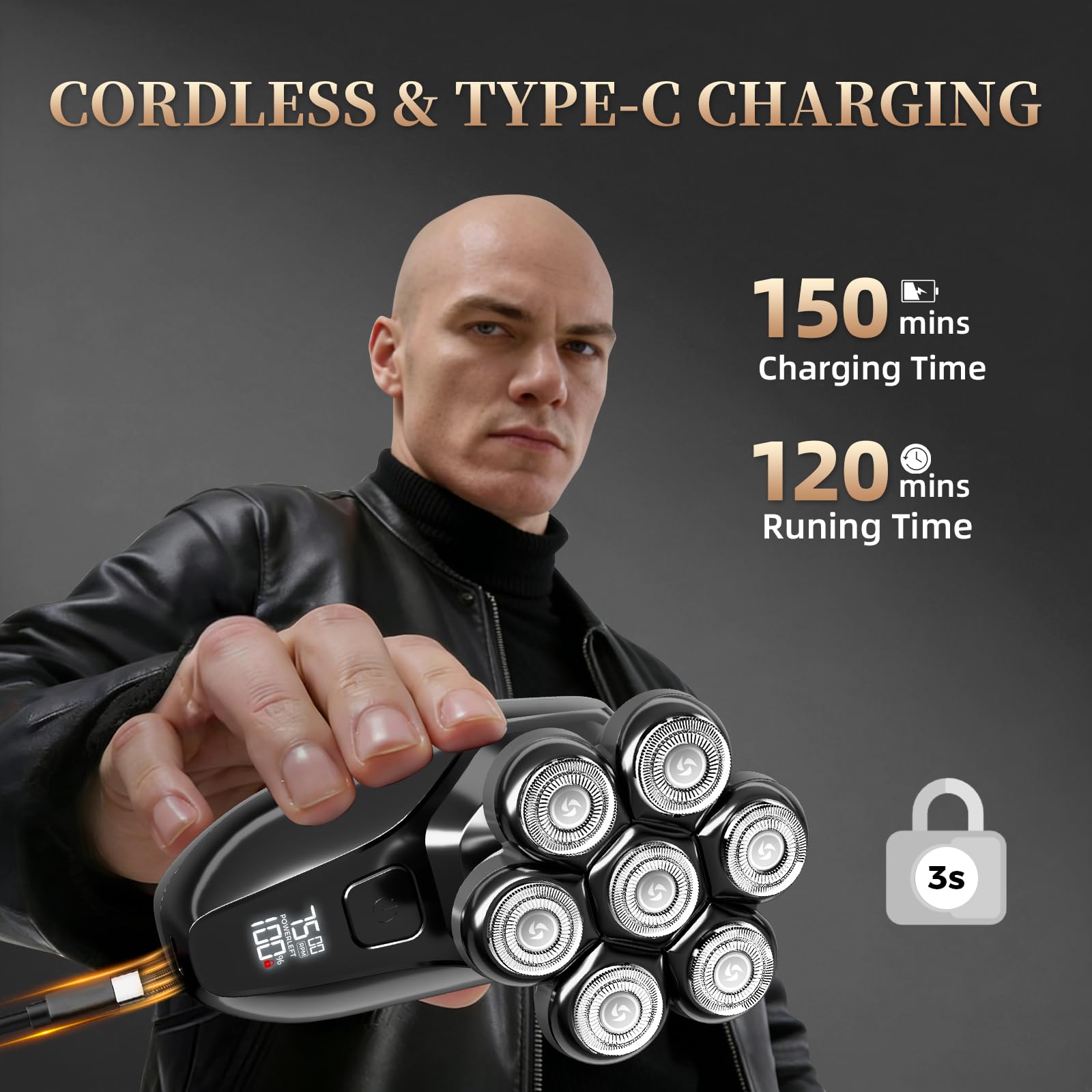 Ufree ergonomic anti-slip grip designed for comfortable extended use