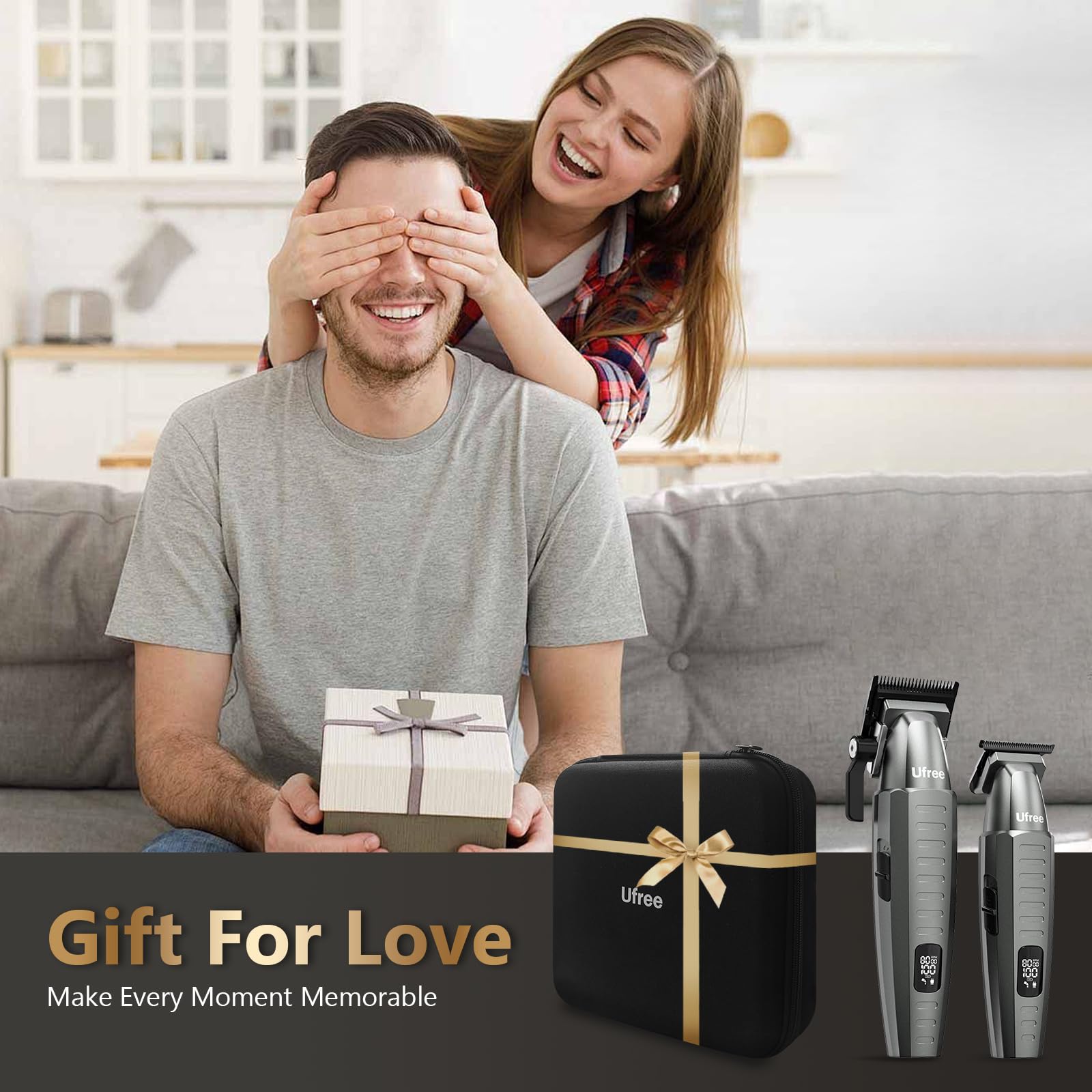 Ufree ergonomic handle design for comfortable grooming sessions