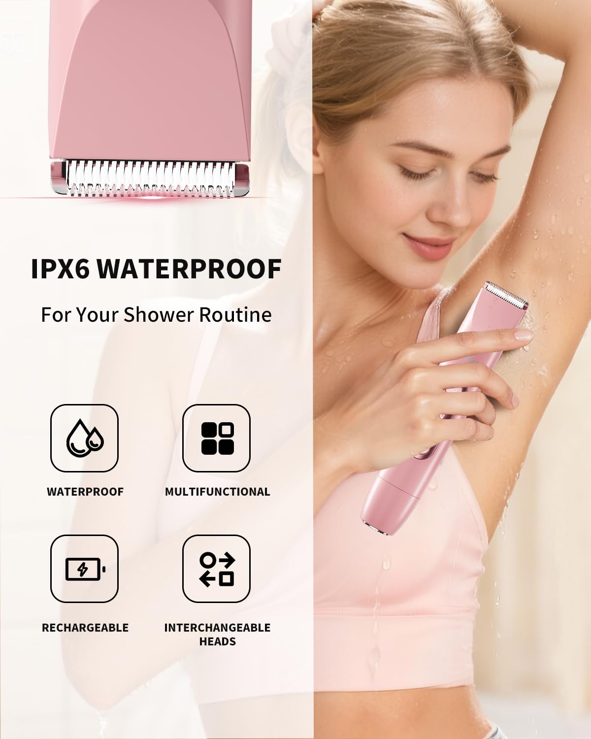 Ufree face trimmer close-up for gentle skin-friendly shaping.