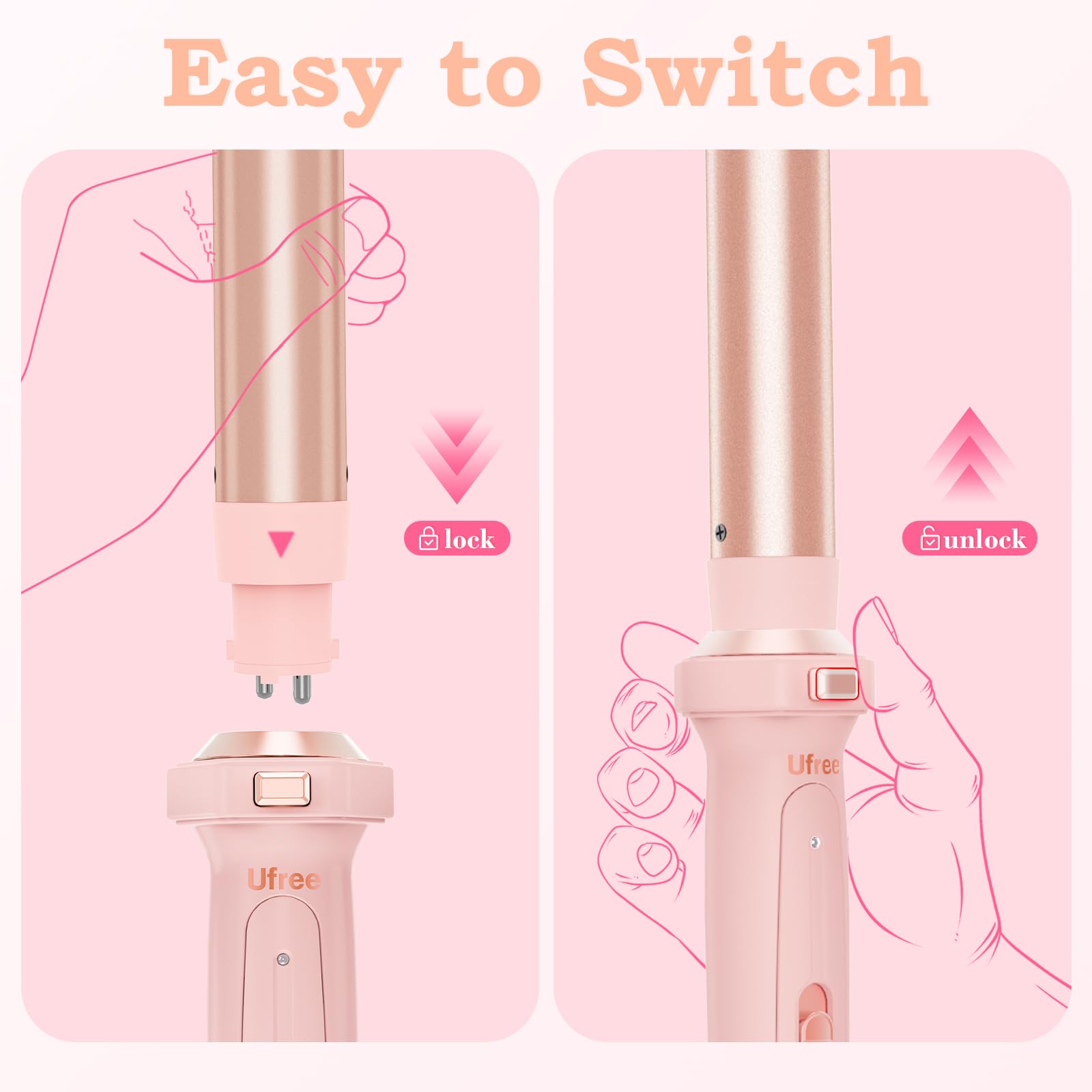 Ufree ceramic flat iron for sleek straight styles