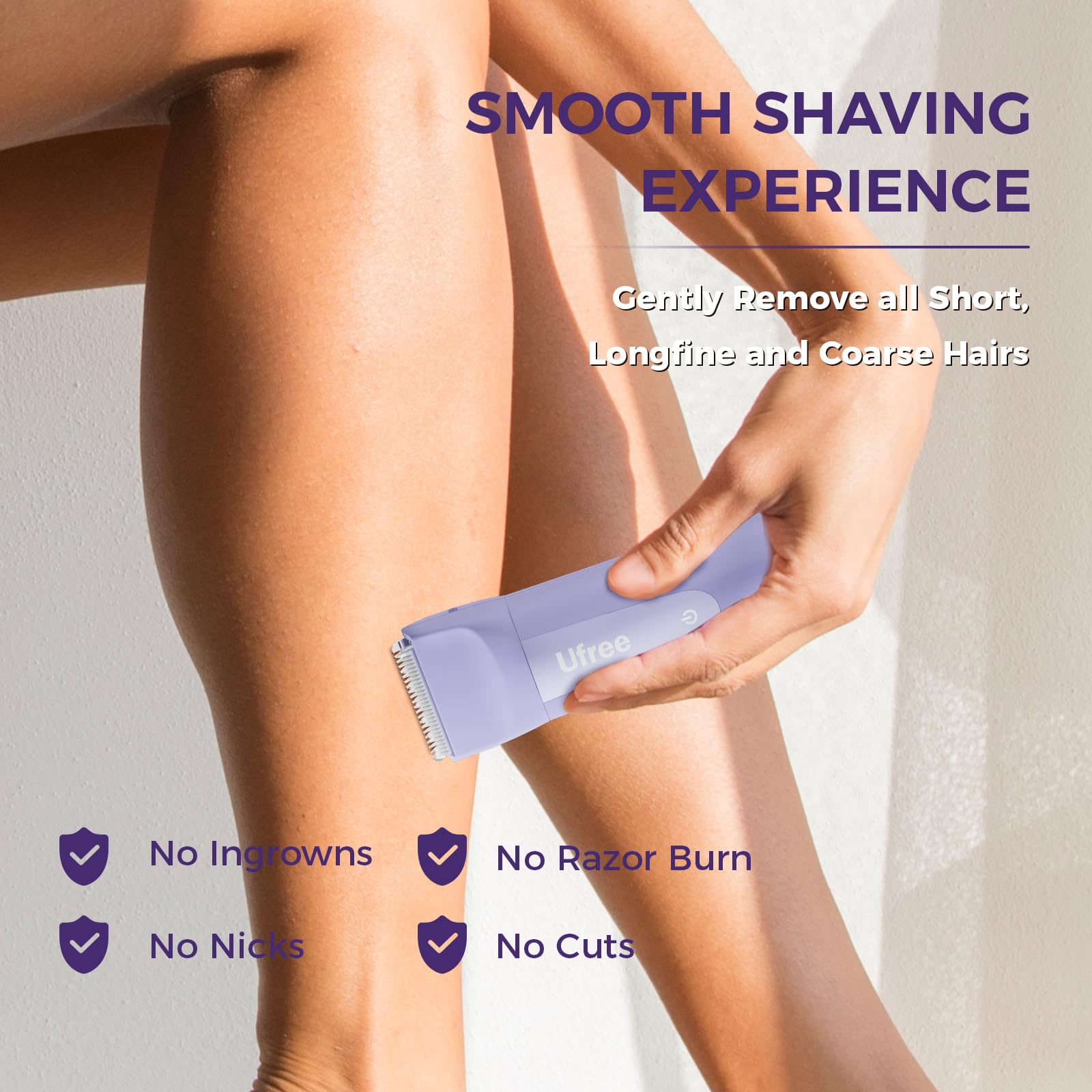 Ufree foil shaver for gentle, comfortable shaving on sensitive skin