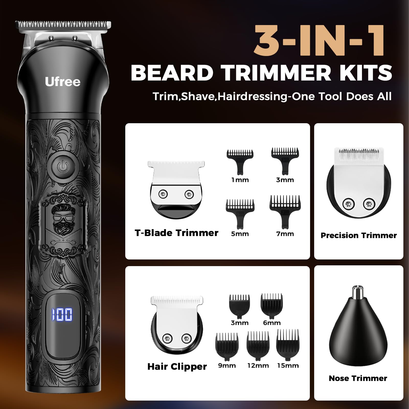 Ufree foil shaver with precision blades for a smooth, close shave