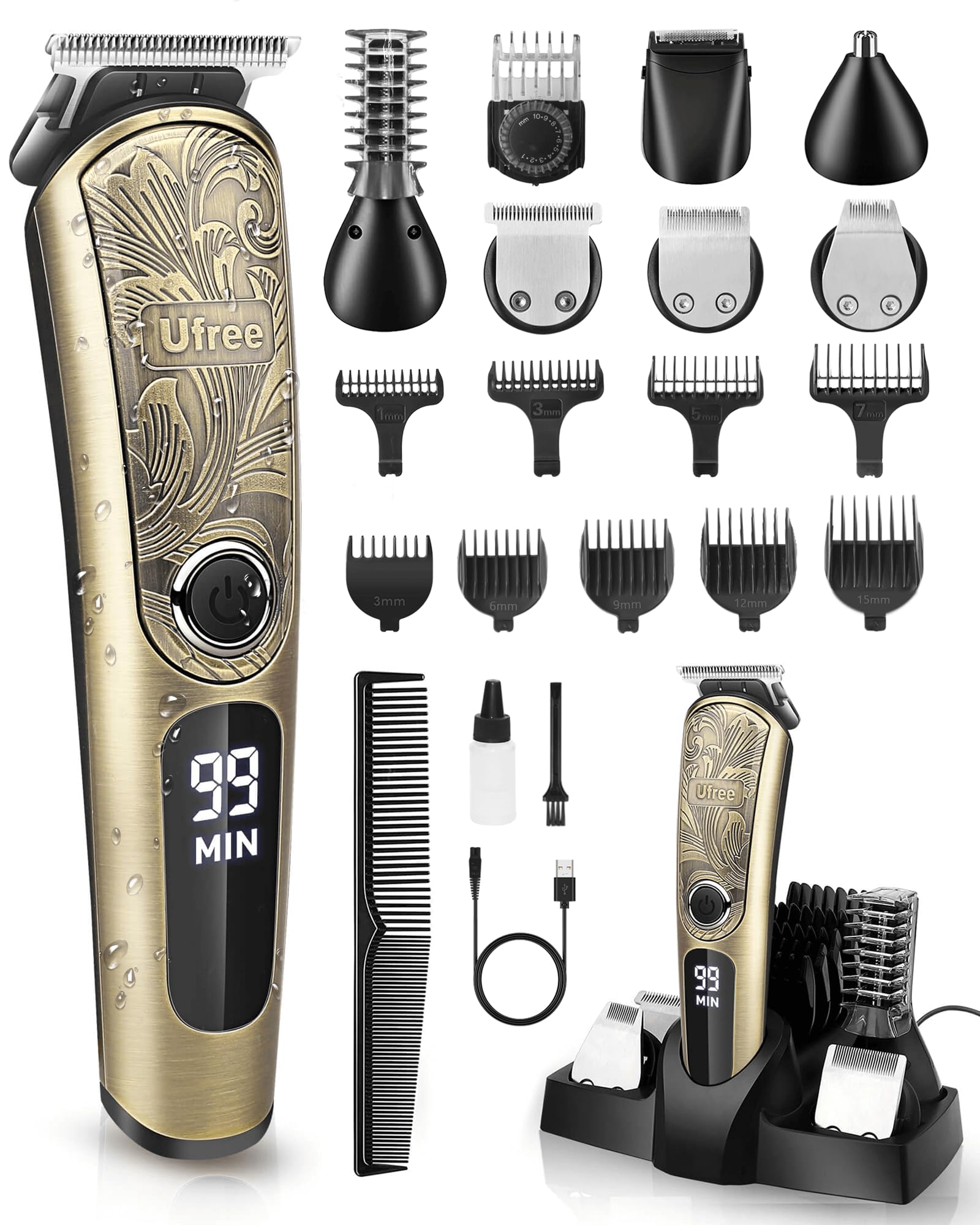 Ufree gifts for men beard trimmer charging stand—convenient charging and organized storage.