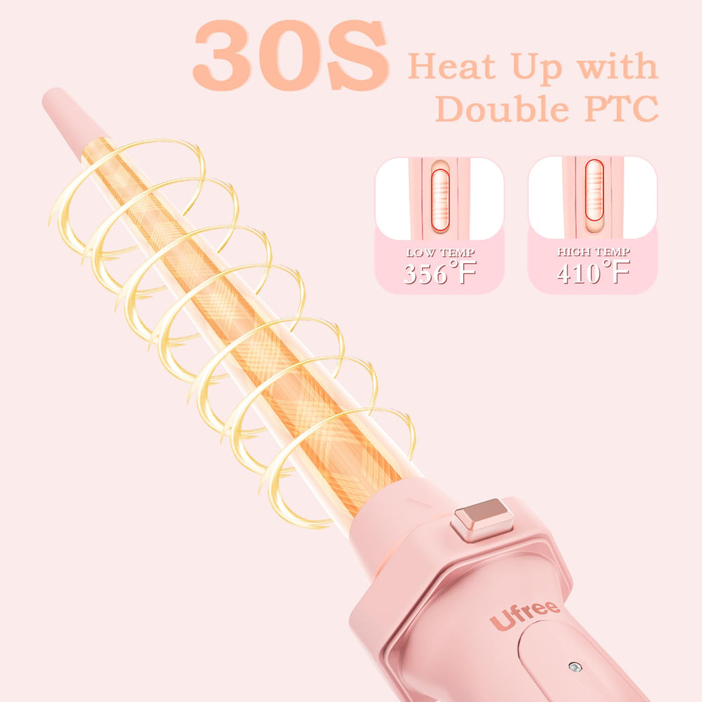 Ufree half-inch curling barrel for defined, bouncy curls