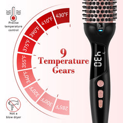 Ufree brush demonstrating dual voltage travel capability for worldwide use.