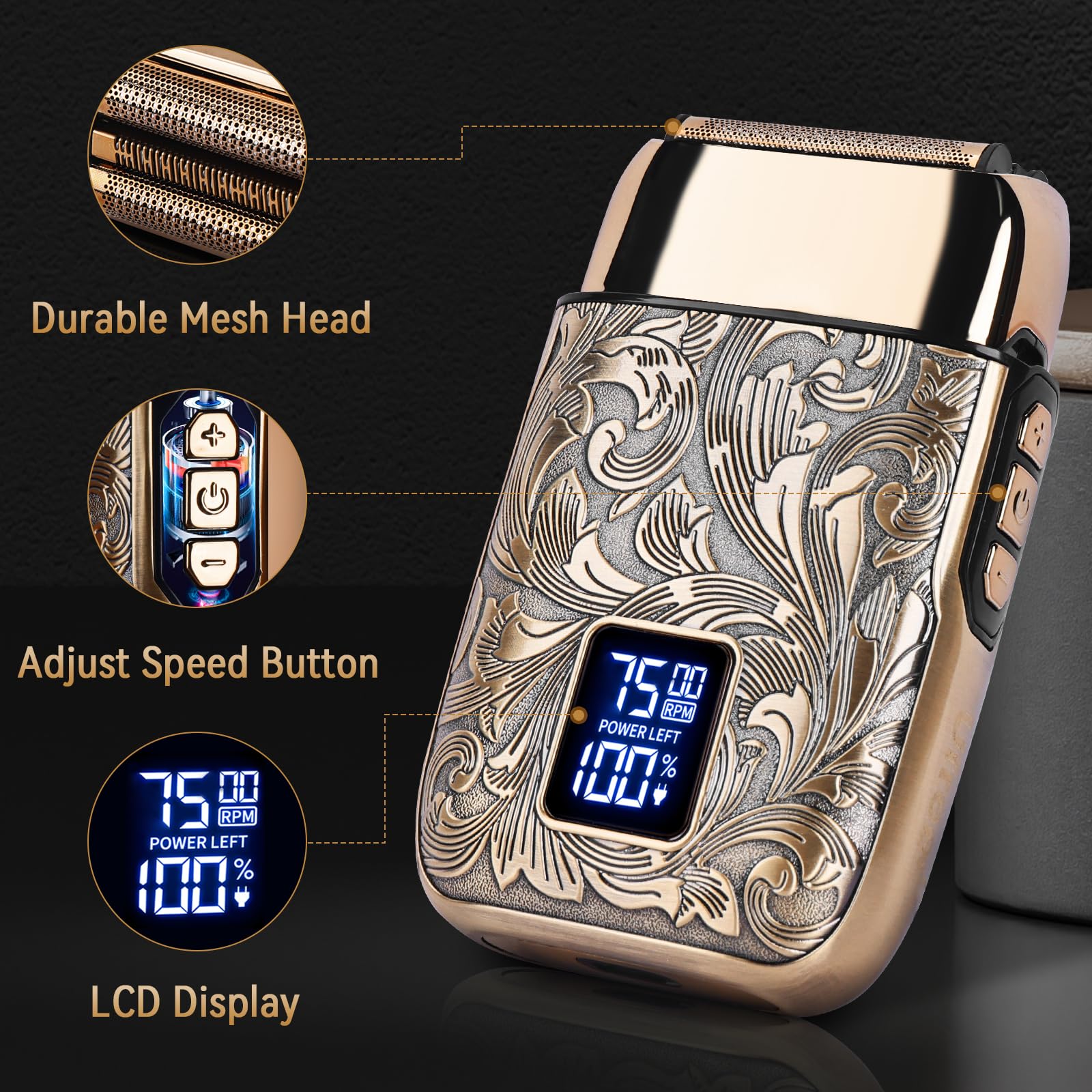 Ufree LCD display shows battery level and speed during use