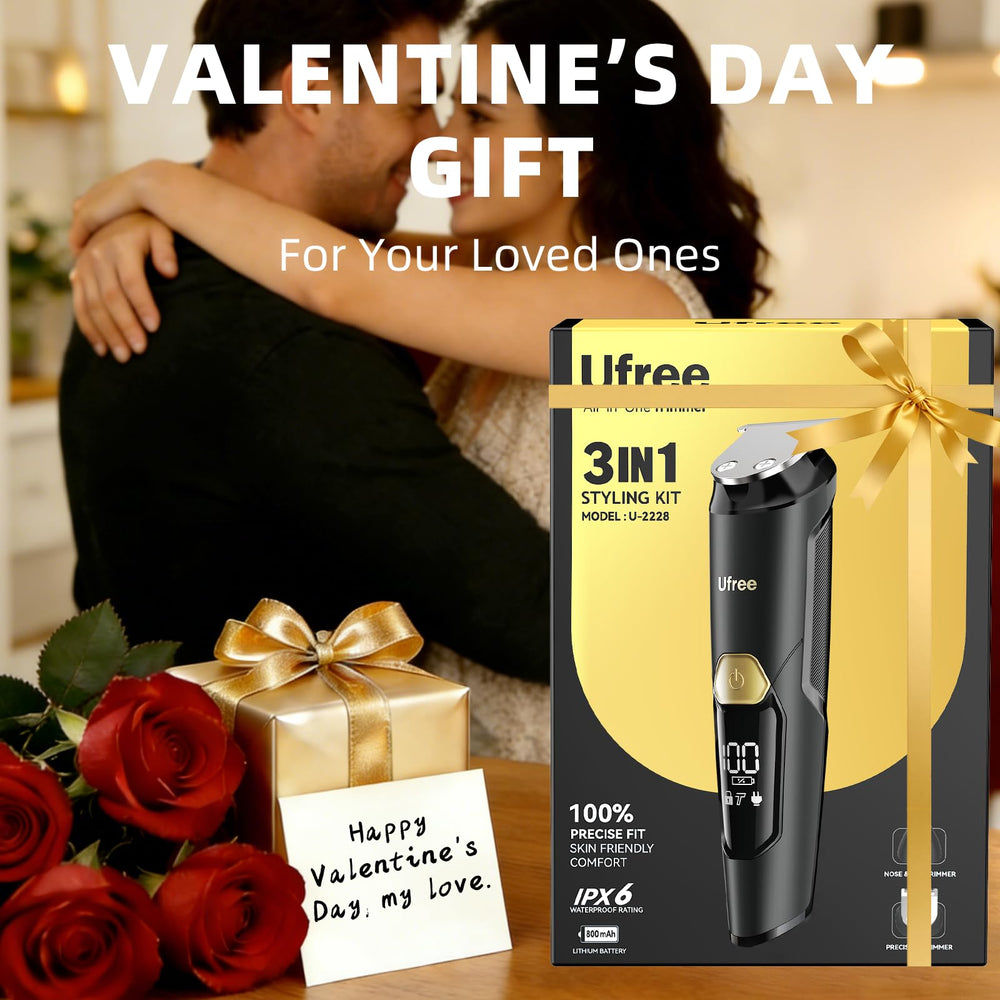Ufree LED battery indicator shows remaining power clearly.