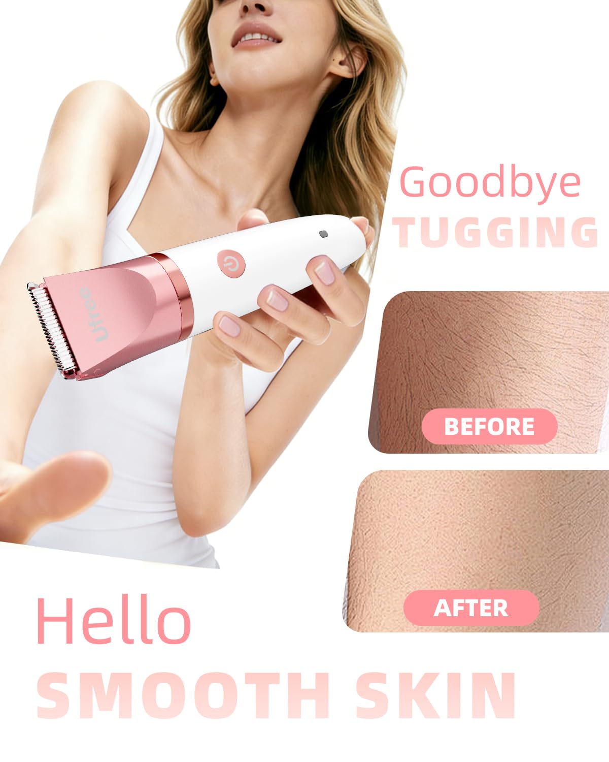 Ufree portable lightweight ABS body for on-the-go care.