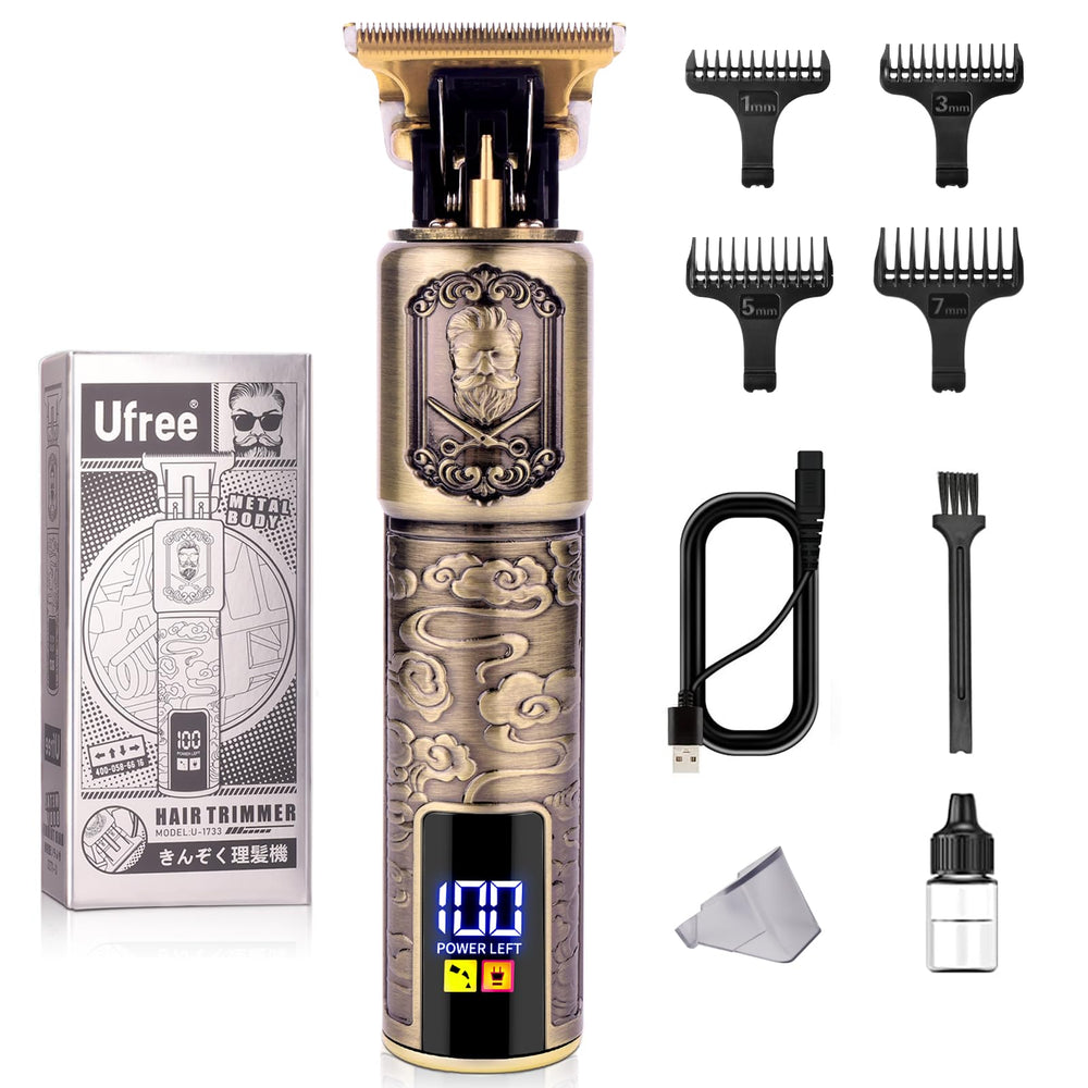 Ufree professional beard trimmer with T-blade for precise beard shaping.