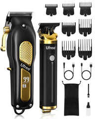 Ufree professional cordless clippers front view for precise at-home grooming.