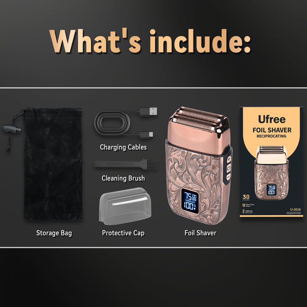 Ufree rechargeable battery offers up to 150 minutes of cordless shaving