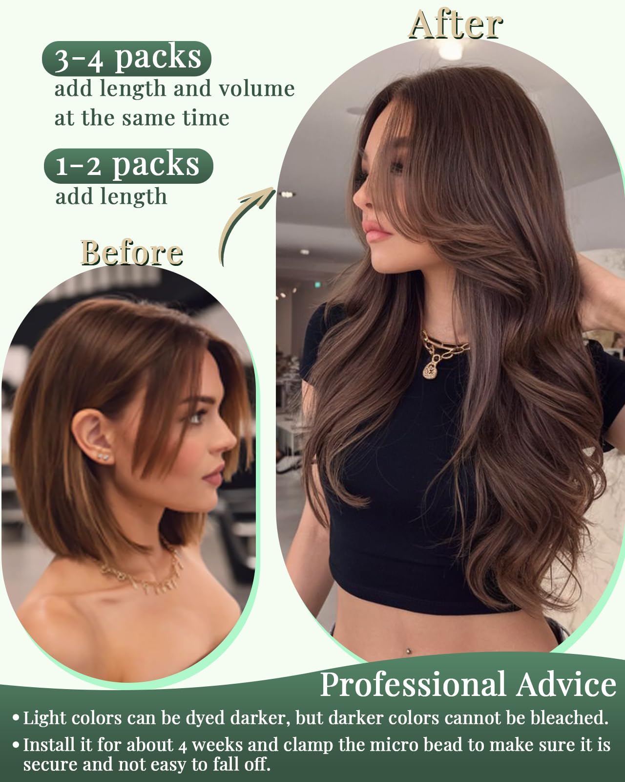 Ugeat multi tonal ombre and balayage blends for natural color