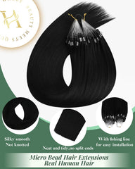 Ugeat Remy hair with silicone lined rings for secure, comfortable wear