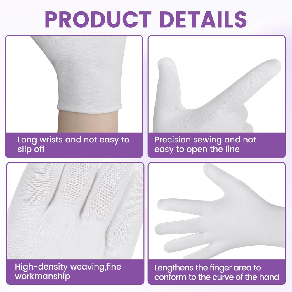 UGODAR guantes de algodón blancos diseño multifuncional para trabajo ligero