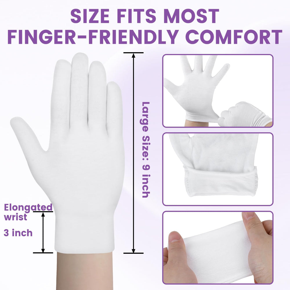 UGODAR guantes de algodón blancos para manejo de arte y metales