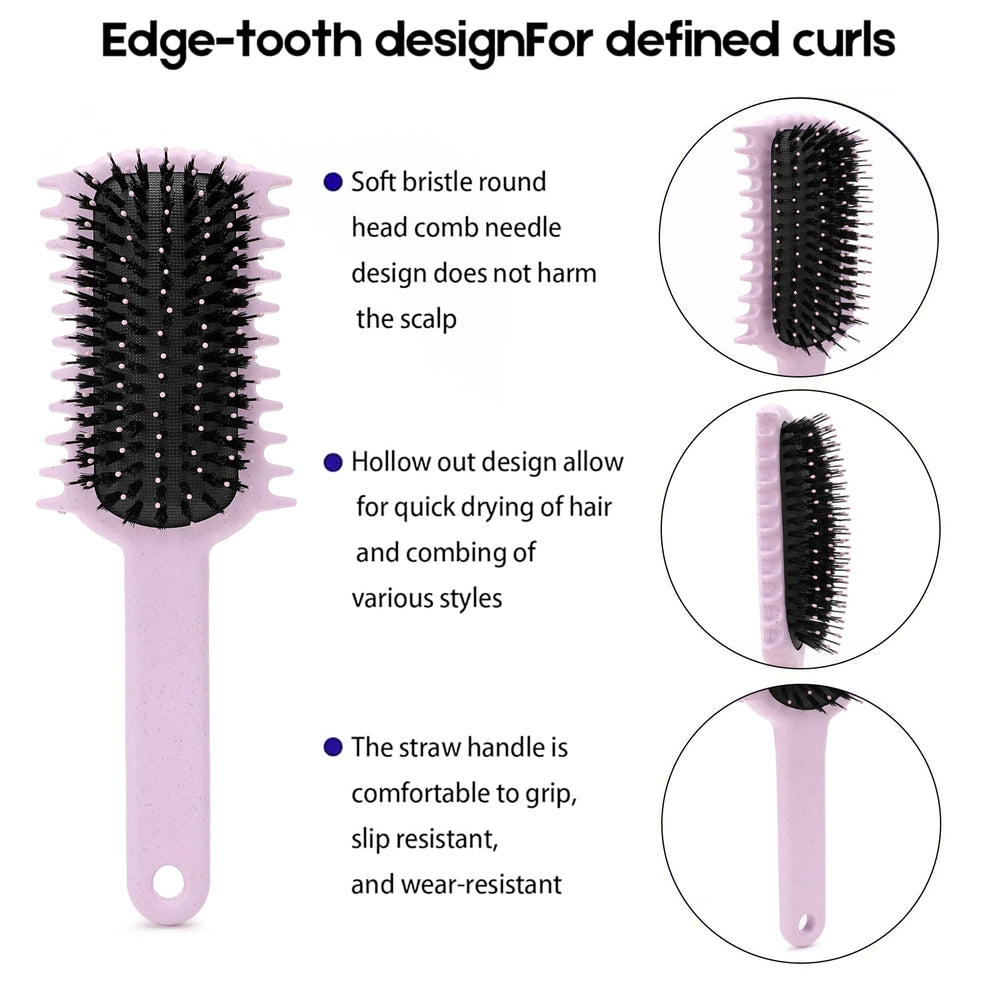 UHACLWS Curly Hair Brush compact travel size for on-the-go curl touch-ups