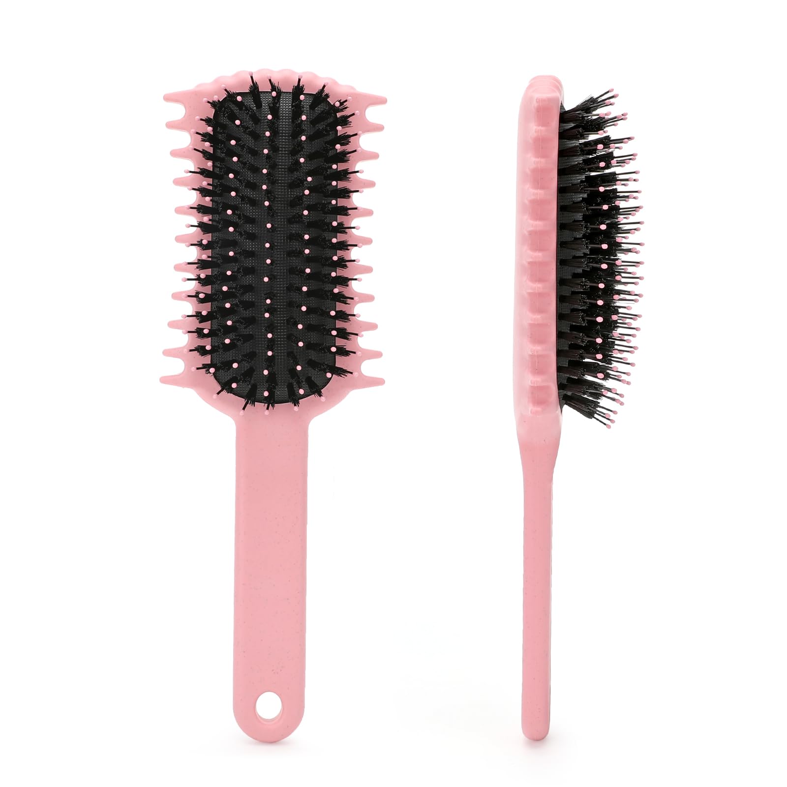 UHACLWS Curly Hair Brush special teeth design for even hair division and styling