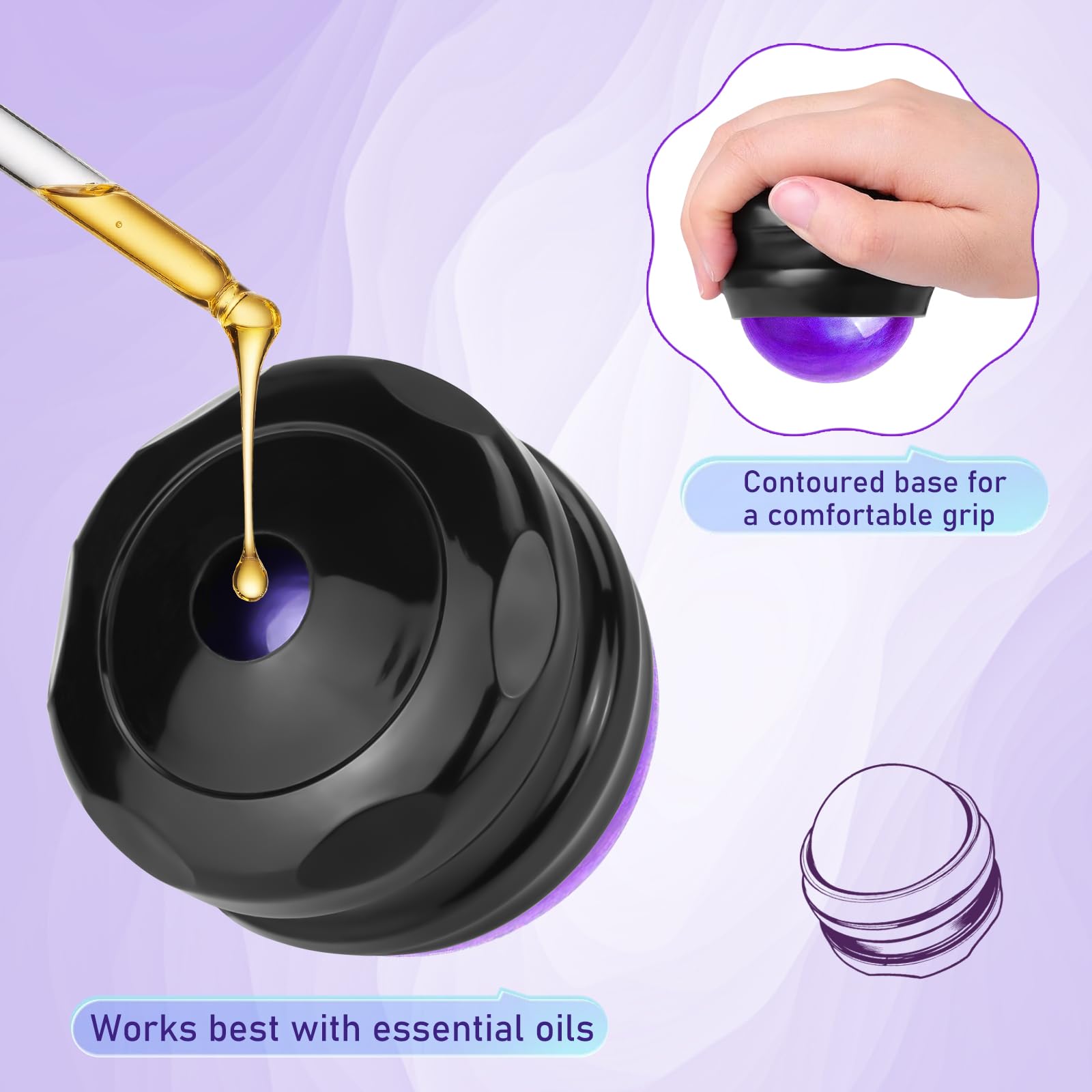 UHdod massage roller ball 360 with smooth texture for muscle comfort