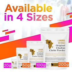 Uhuru Naturals ChadianChebe powder dispensing for easy measuring.