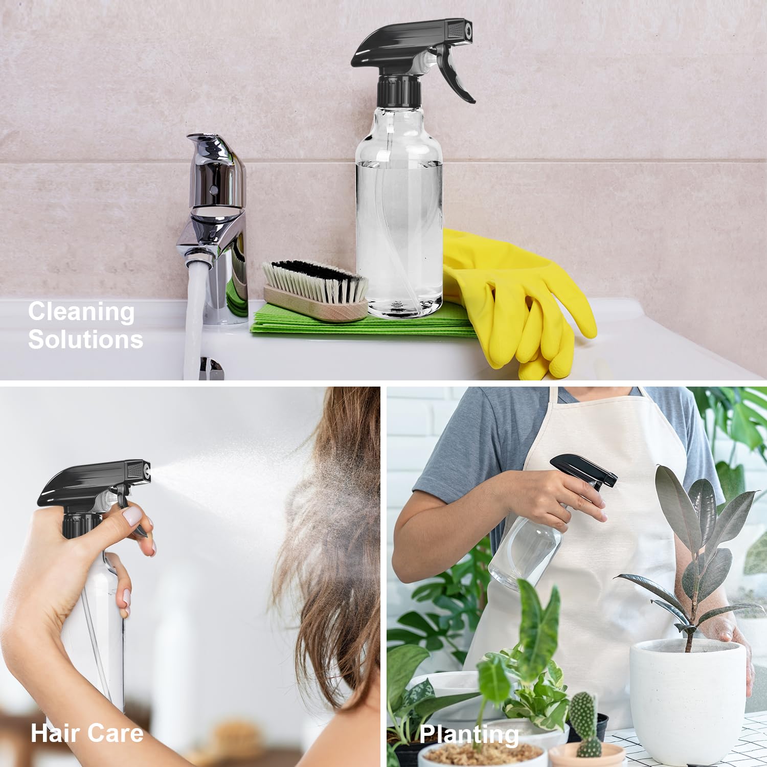 Uineko multipurpose spray bottle for plants, hair, and home tasks