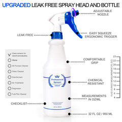 Uineko upgraded spray head ensures smooth operation and minimal clogging