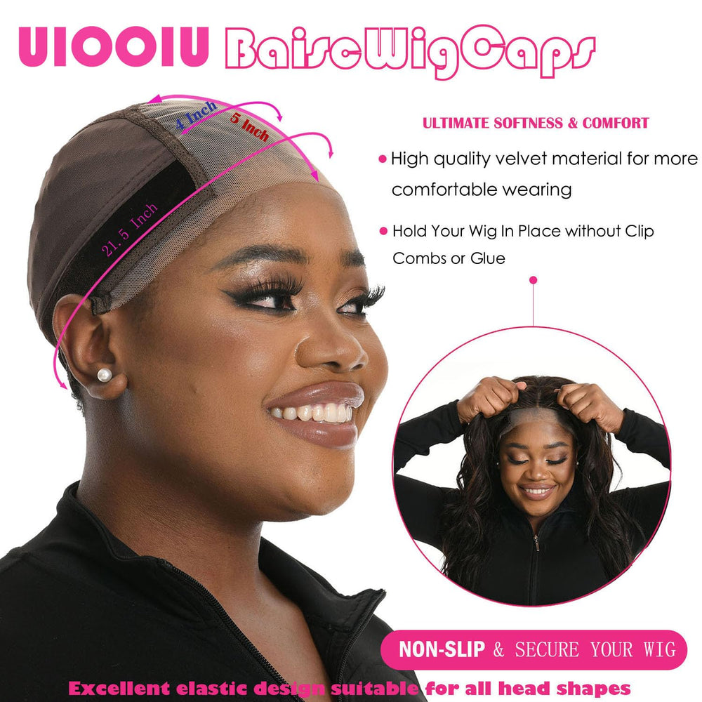 UIOOIU breathable mesh wig cap keeps scalp cool.