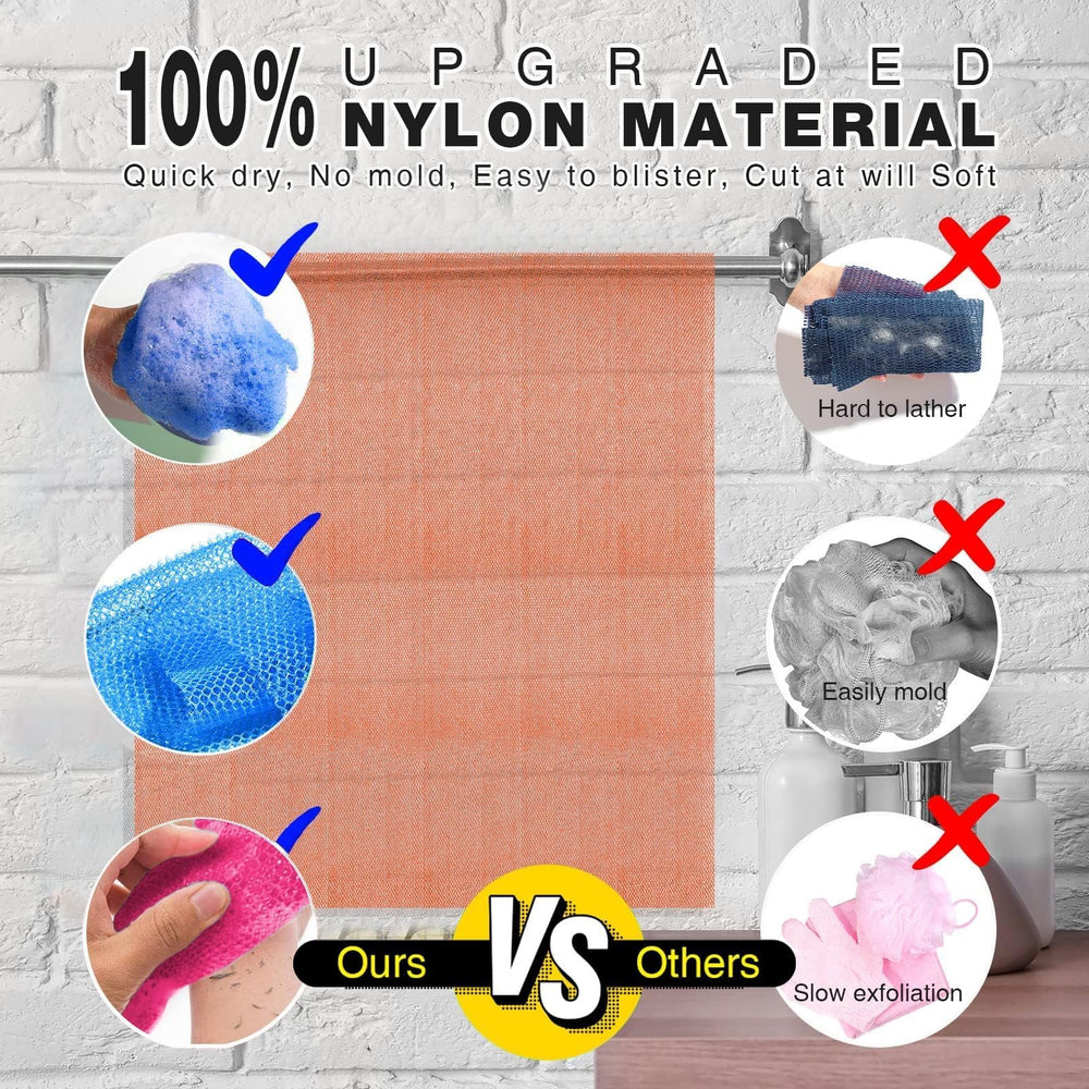 UJFQBH African net bath sponge customizable size for personalized cleaning tasks.