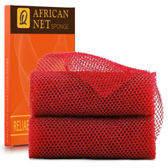 UJFQBH African Net Sponge back cleaning for full-body reach during bath