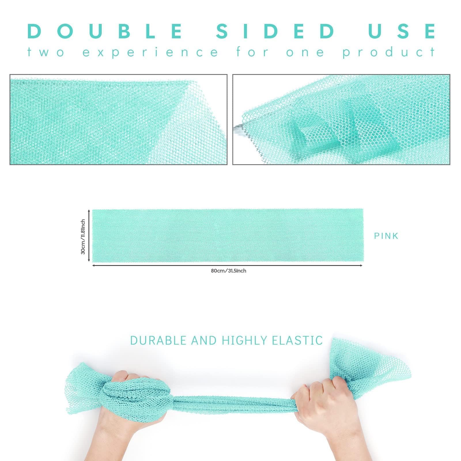 UJFQBH Back scrubber design helps reach difficult areas comfortably.