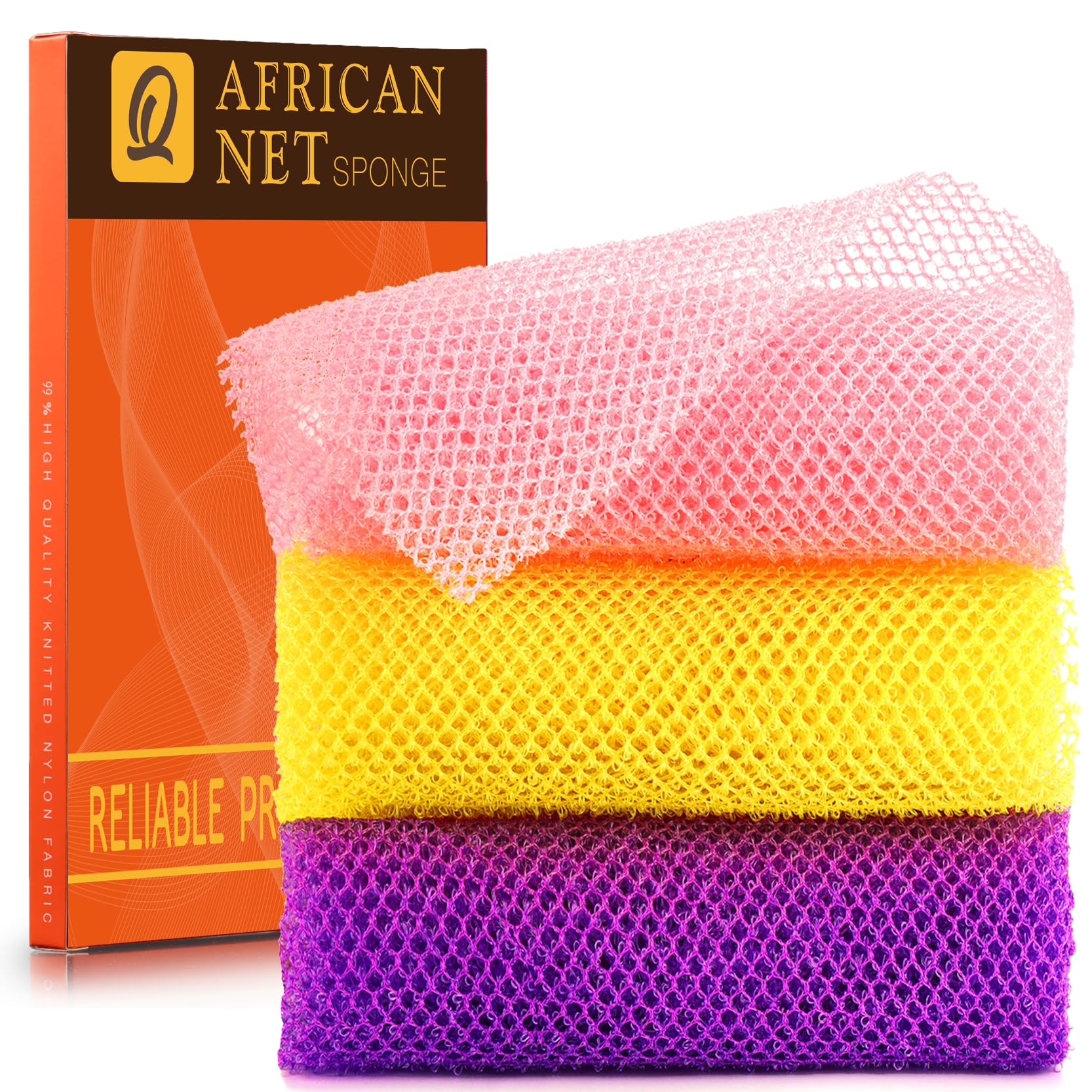 Esponja africana UJFQBH rosa para exfoliar y renovar la piel en la ducha
