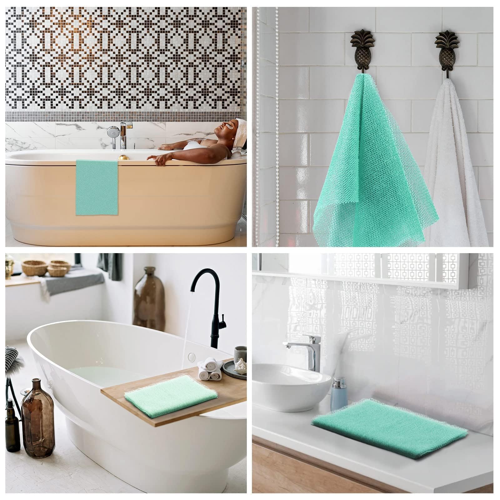 UJFQBH Versatile sponge suits bath and light kitchen scrubbing.