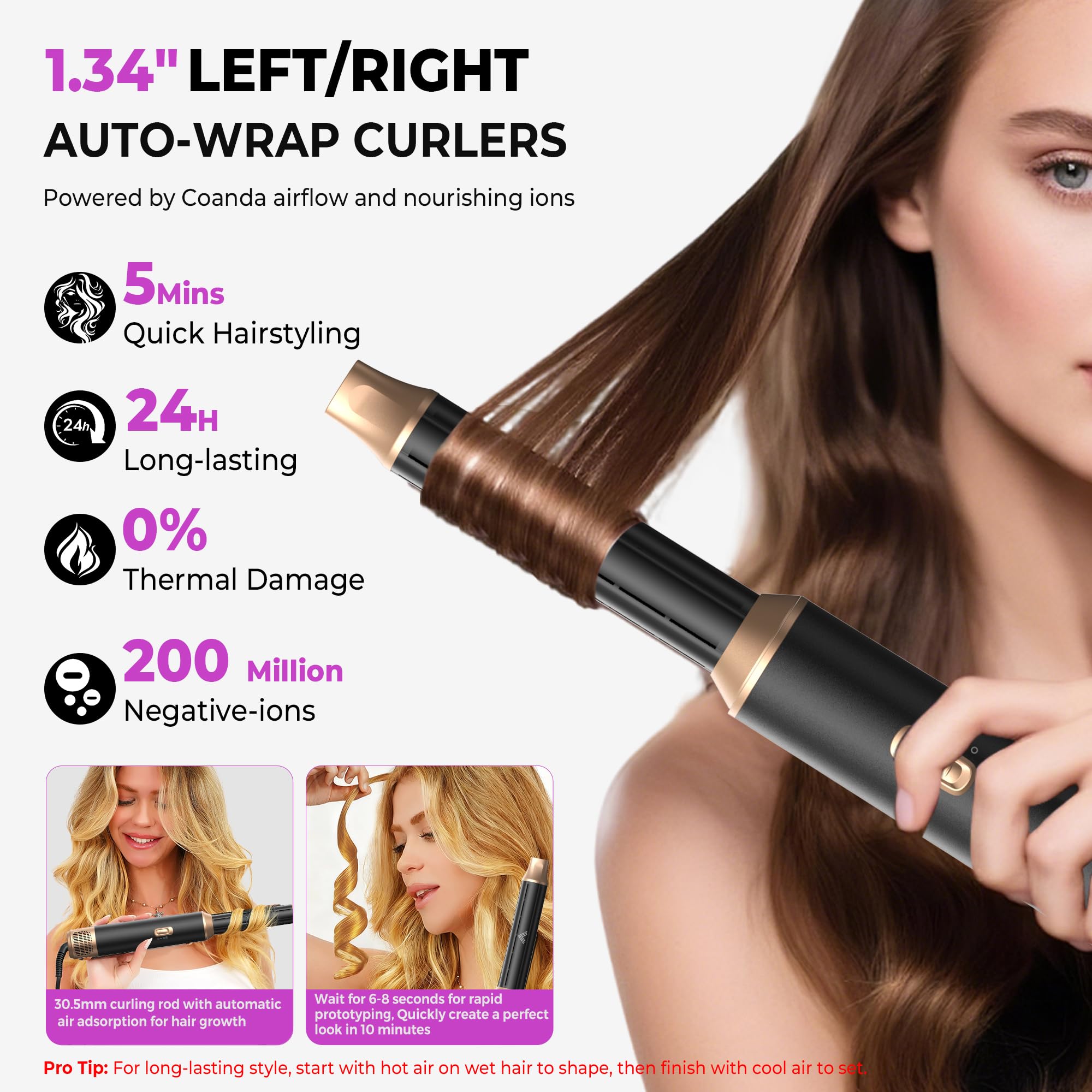 UKLISS negative ion technology reduces frizz and boosts shine