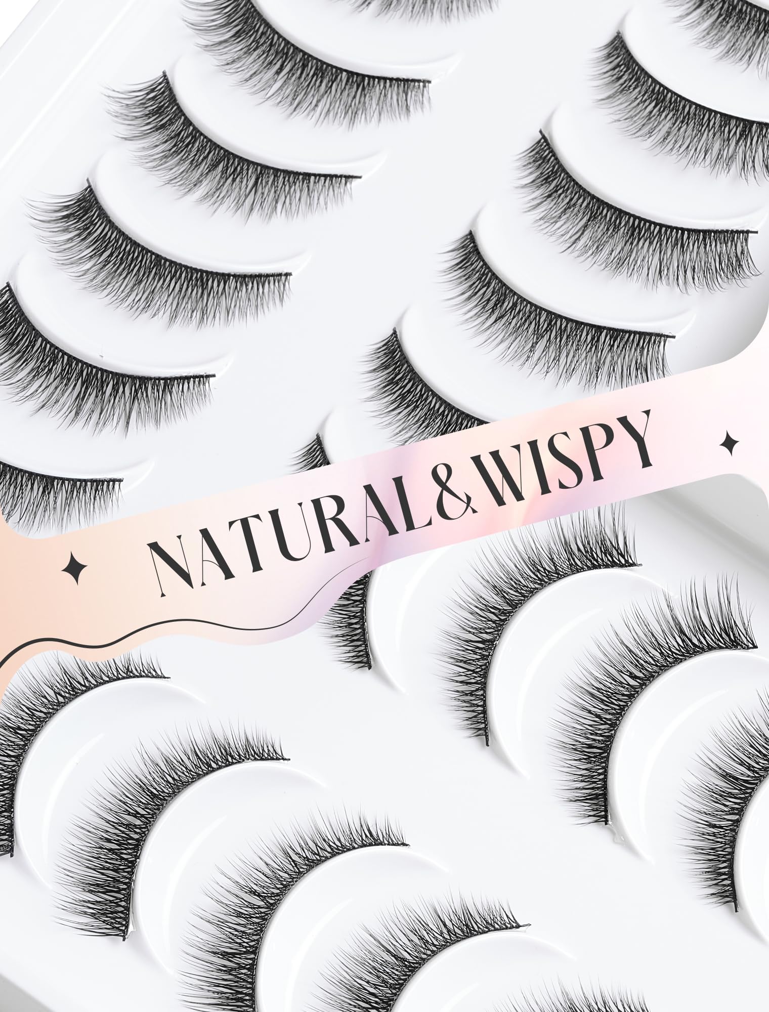 Ukrizi cruelty-free synthetic hair lashes offering a natural appearance without heaviness.