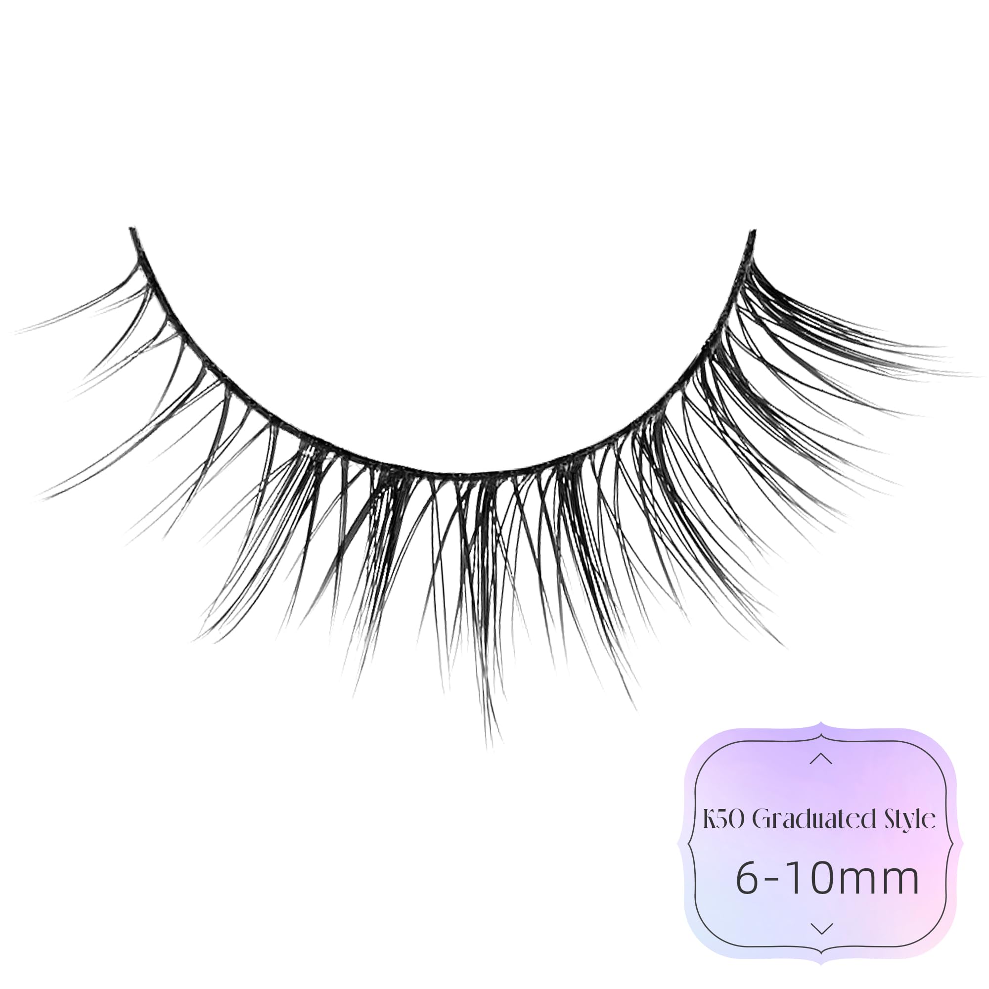 Ukrizi natural lashes easy adherence to the lash line
