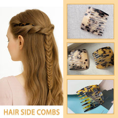 UKSKS French side comb in hair styling demonstrates quick, secure uplift.