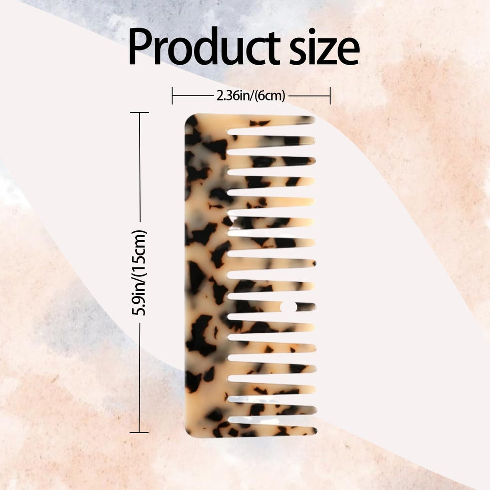 UKSKS wide-tooth comb in use with curly hair to reduce snags.