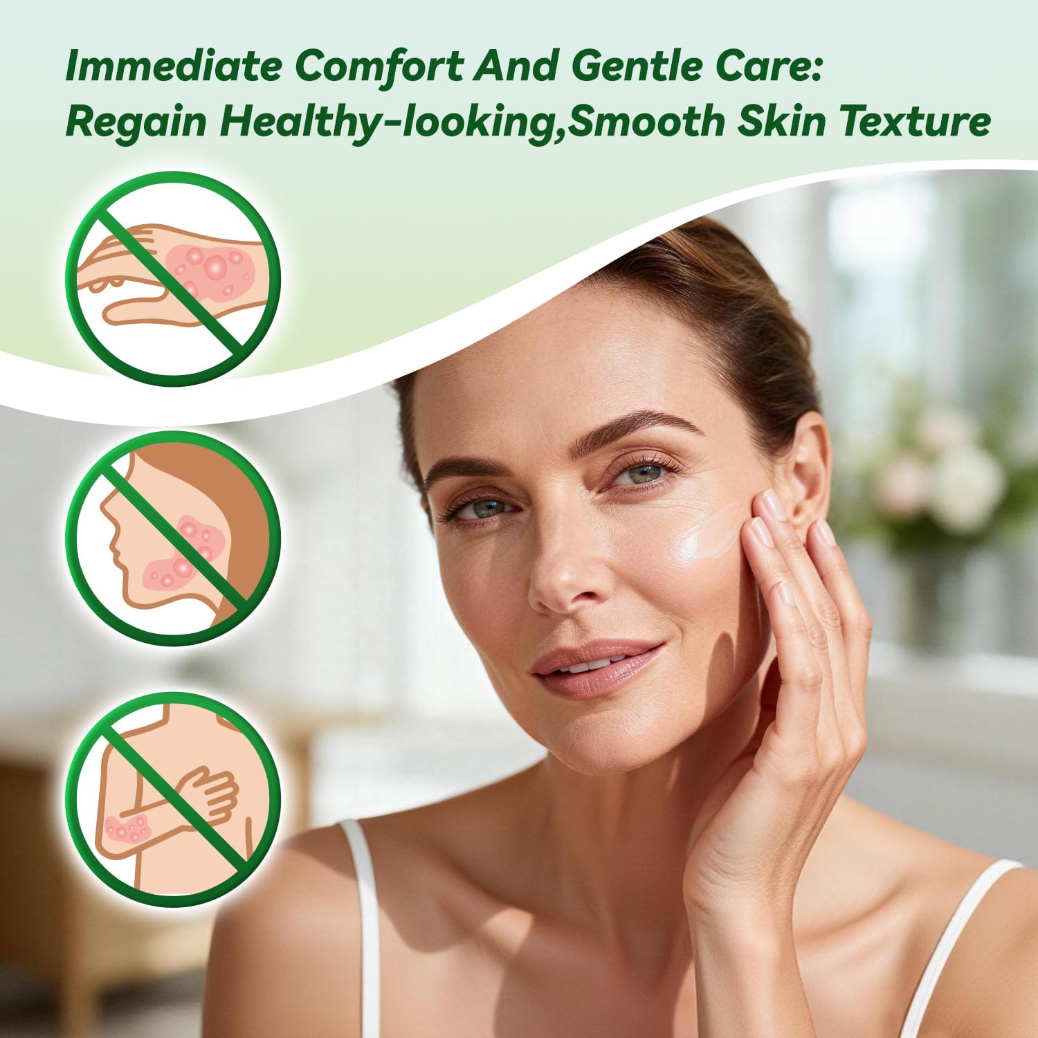 ULARCS Triamicinolona Cream on hand demonstrates lightweight, non-greasy absorption.