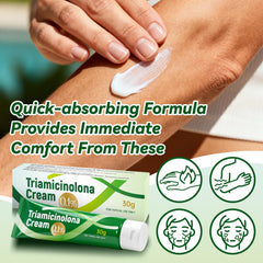 ULARCS Triamicinolona Cream texture swirl demonstrates rapid hydration.