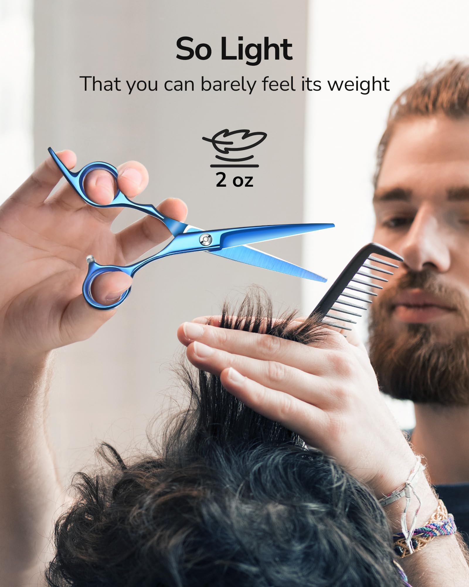 ULG razor-edge scissors with Japanese steel for clean cuts