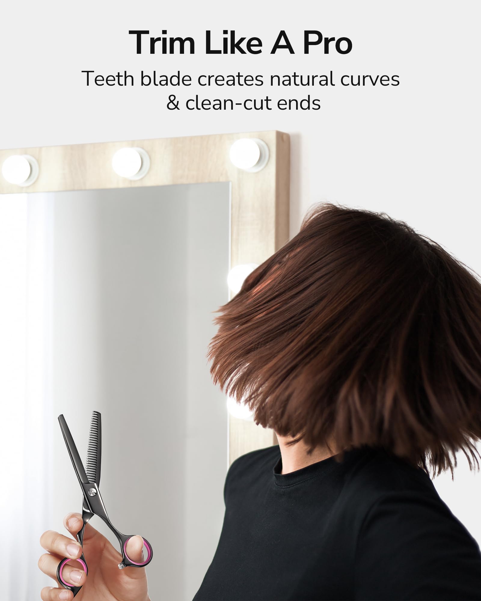 ULG 30-teeth thinning edge focuses texture and even layering.