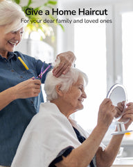ULG Hair Thinning Scissors showing ergonomic offset grip for reduced strain