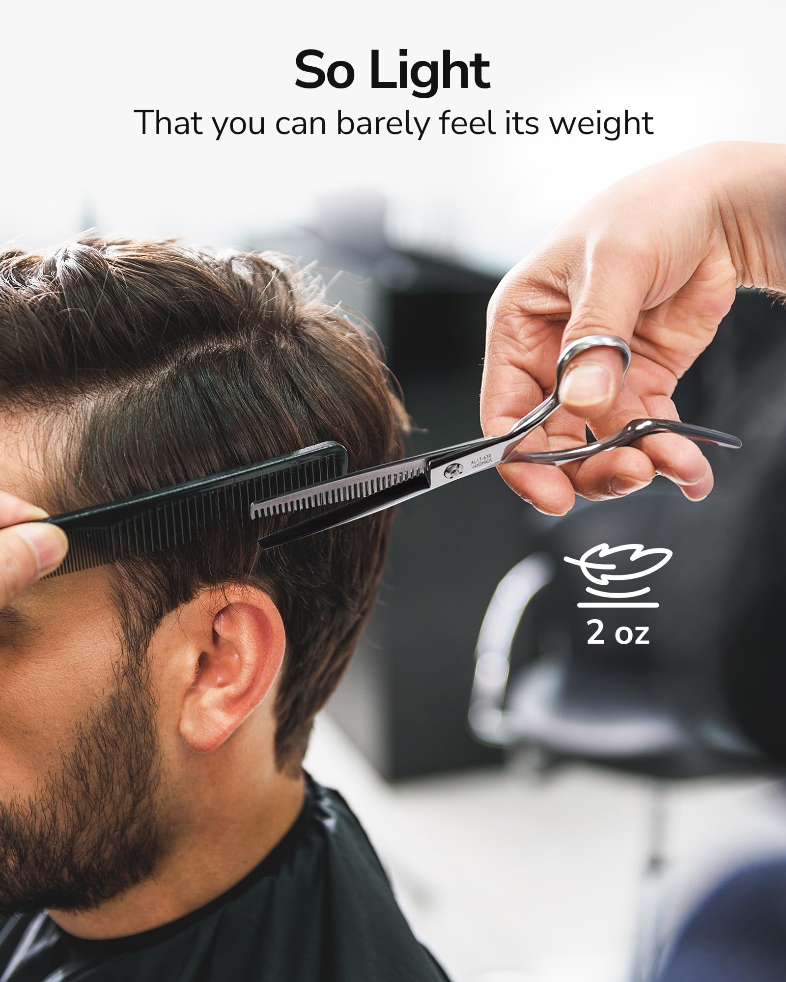 ULG professional thinning scissors suitable for salon, barber, or home styling