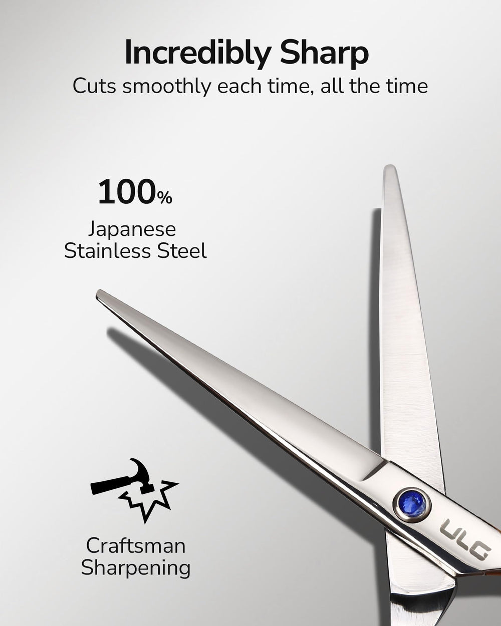 ULG hand-sharpened craftsmanship ensures smooth, accurate cuts