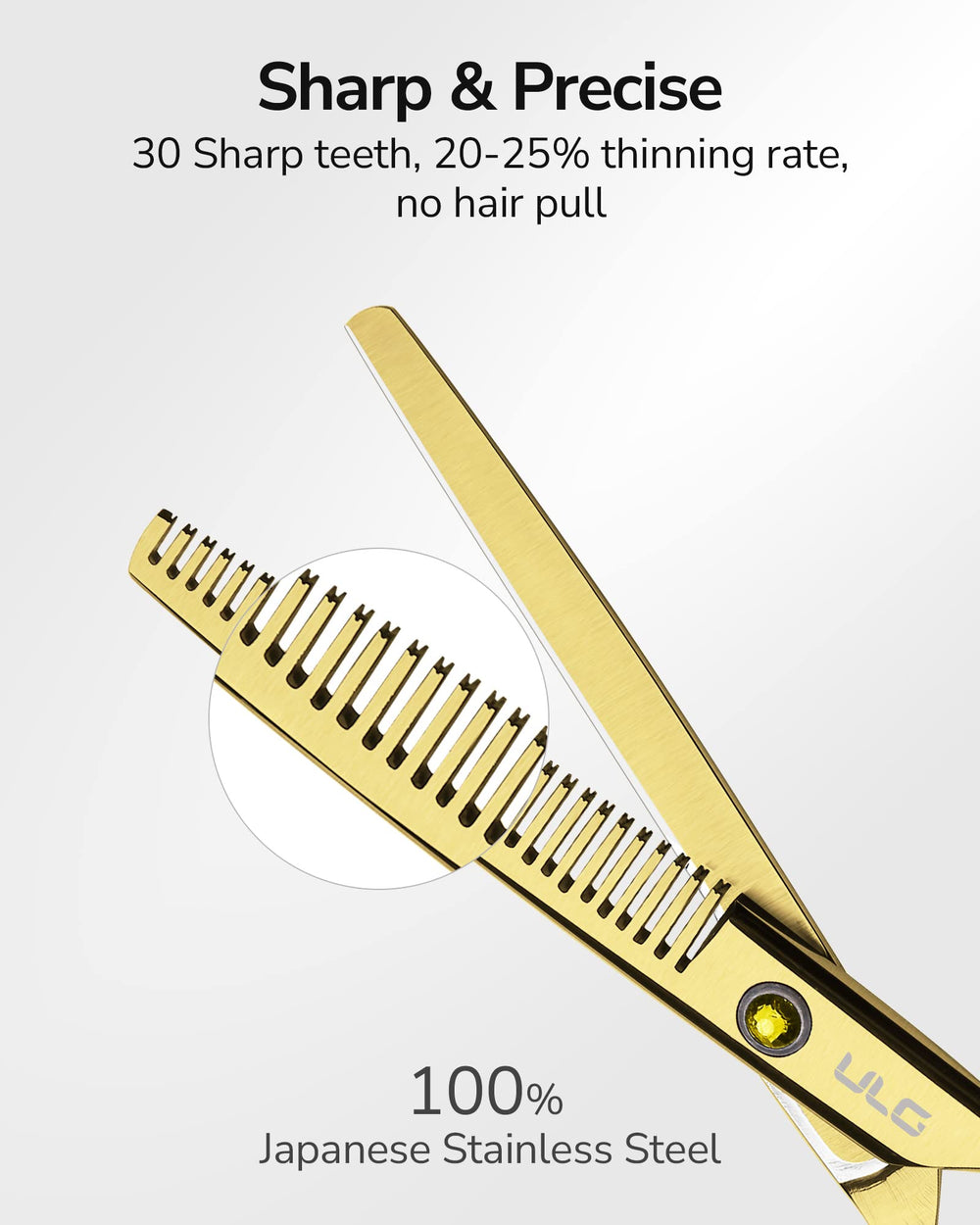 ULG offset grip ergonomic design reduces thumb strain