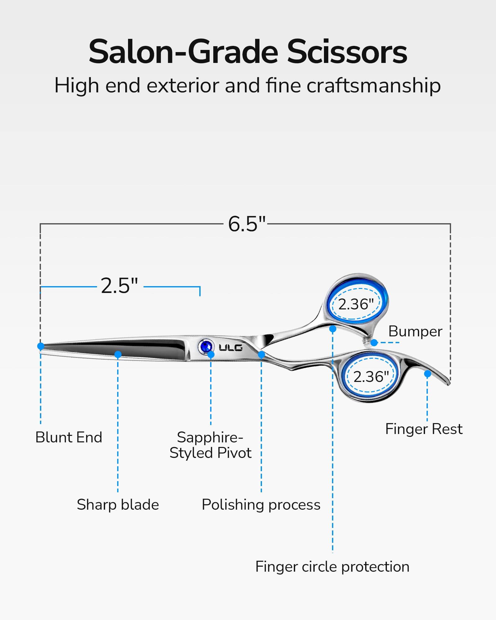 ULG offset grip ergonomic design reduces thumb strain during long sessions.