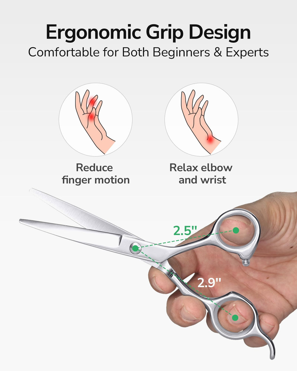 ULG professional barber scissors in use deliver clean trims and layered looks.